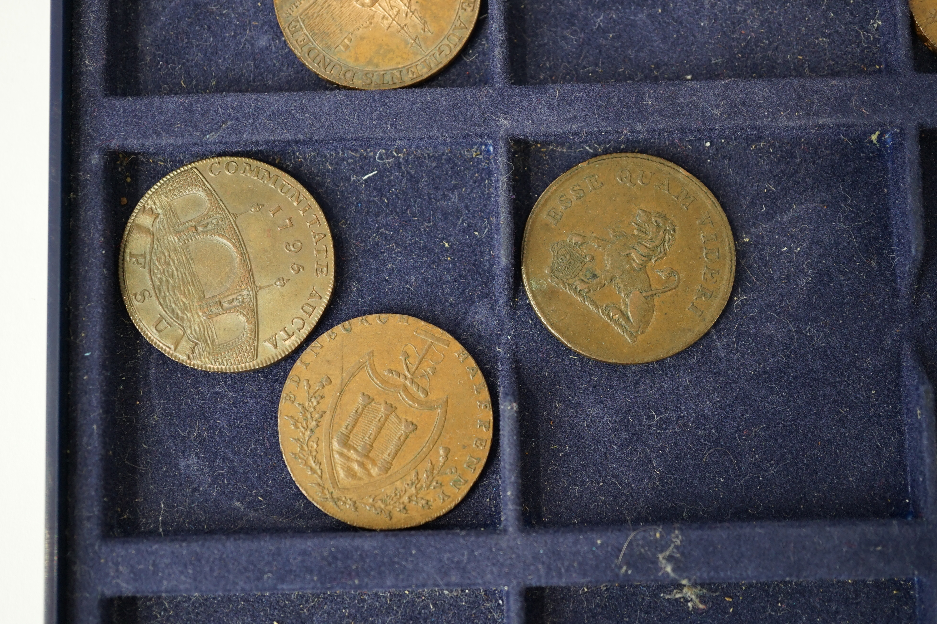 George III halfpenny or penny tokens, a group, c.1791-1812